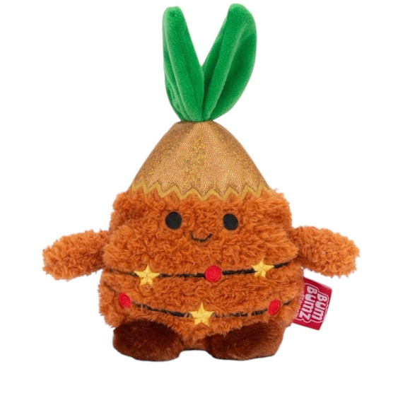 Festive Pedro Bum Bumz Plush Toy Christmas Tree Brown Green - Picture 1 of 7